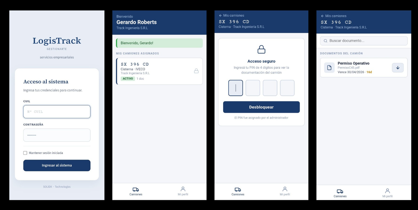 Captura del panel operativo de OIL Express con asignación de archivos y mapa geográfico